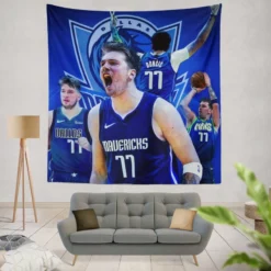 Popular NBA Basketball Player Luka Doncic Tapestry
