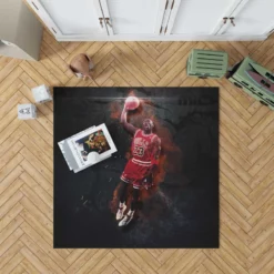 Popular NBA Basketball Player Michael Jordan Rug