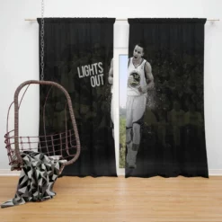 Popular NBA Stephen Curry Window Curtain