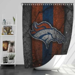 Popular NFL Club Denver Broncos Shower Curtain