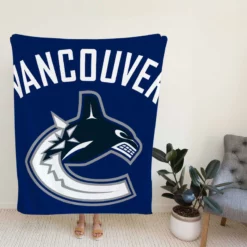 Popular NHL Club Vancouver Canucks Fleece Blanket