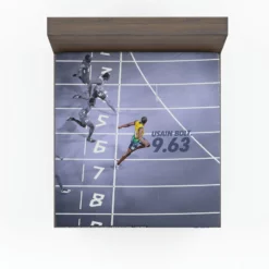 Popular Sprinter Usain Bolt Fitted Sheet