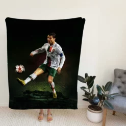 Portugal Soccer Player Cr7 Cristiano Ronaldo Fleece Blanket