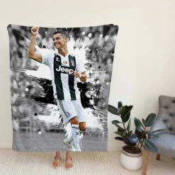 Portuguese Soccer Player Cristiano Ronaldo Fleece Blanket