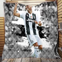 Portuguese Soccer Player Cristiano Ronaldo Quilt Blanket