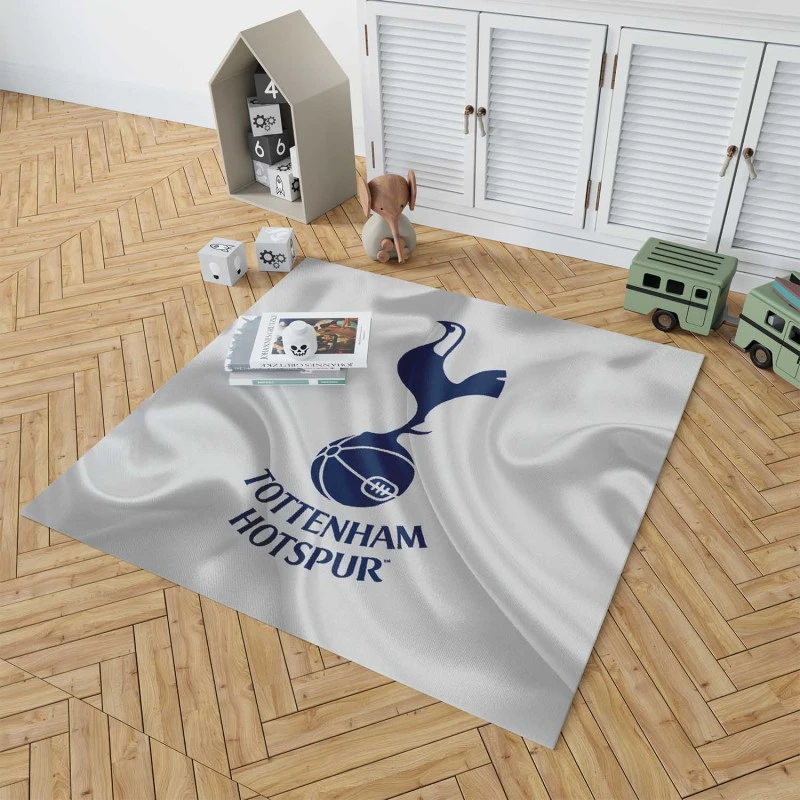 Premier League Soccer Club Tottenham Logo Rug 1