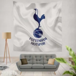 Premier League Soccer Club Tottenham Logo Tapestry