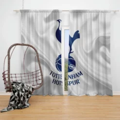 Premier League Soccer Club Tottenham Logo Window Curtain
