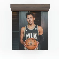 Professional NBA Basketball Player Trae Young Fitted Sheet