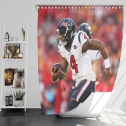 Professional NFL Player Deshaun Watson Shower Curtain