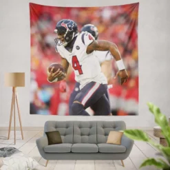 Professional NFL Player Deshaun Watson Tapestry
