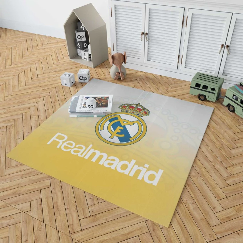 Professional Soccer Club Real Madrid Logo Rug 1