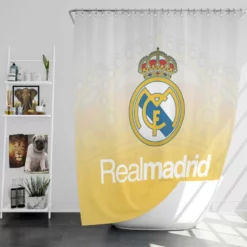 Professional Soccer Club Real Madrid Logo Shower Curtain