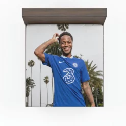 Raheem Sterling Extraordinary Chelsea Football Fitted Sheet