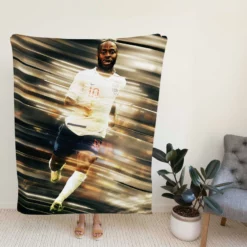 Raheem Sterling Inspirational English Football Fleece Blanket
