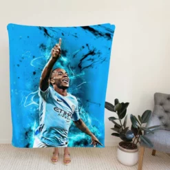 Raheem Sterling Passionate Football Fleece Blanket