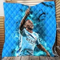 Raheem Sterling Passionate Football Quilt Blanket