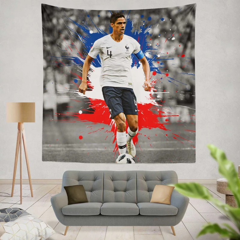 Raphael Varane  France Soccer Player Tapestry