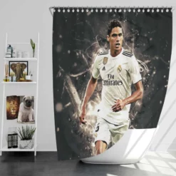 Raphael Varane Popular Soccer Player Shower Curtain