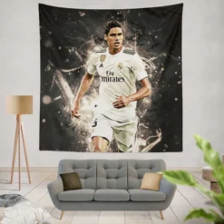 Raphael Varane Popular Soccer Player Tapestry