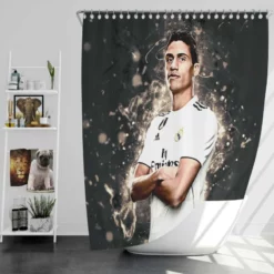 Raphael Varane  Real Madrid 3D Shower Curtain