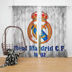 Real Madrid CF Champions League Window Curtain