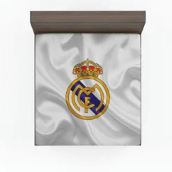 Real Madrid Logo Competitive Football Club Fitted Sheet