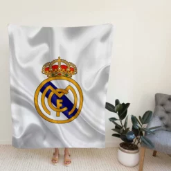 Real Madrid Logo Competitive Football Club Fleece Blanket