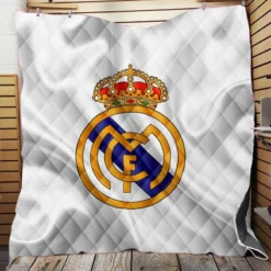 Real Madrid Logo Competitive Football Club Quilt Blanket