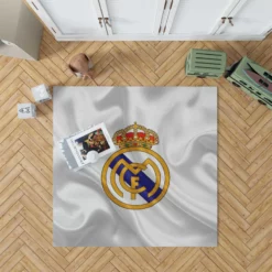 Real Madrid Logo Competitive Football Club Rug