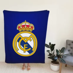 Real Madrid Logo Inspirational Football Club Fleece Blanket