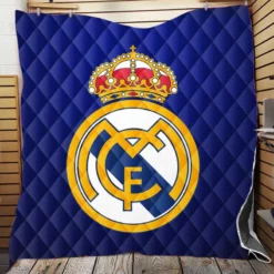 Real Madrid Logo Inspirational Football Club Quilt Blanket