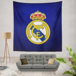 Real Madrid Logo Inspirational Football Club Tapestry
