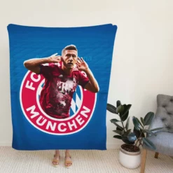 Robert Lewandowski Bayern Munich Football Player Fleece Blanket