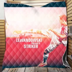 Robert Lewandowski Poland Striker Quilt Blanket
