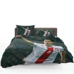 Robert Lewandowski Polish World Cup Player Bedding Set