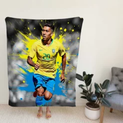 Roberto Firmino fastidious Brazil Footballer Fleece Blanket