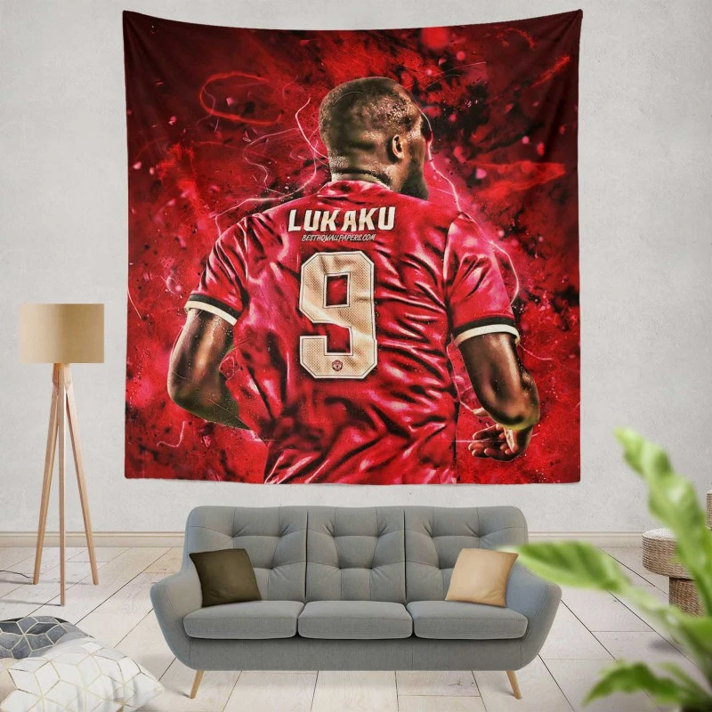 Romelu Lukaku Premier League Player Tapestry