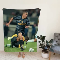 Ronaldo Nazario Inter Milan Fleece Blanket