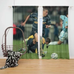Ronaldo Nazario Inter Milan Window Curtain