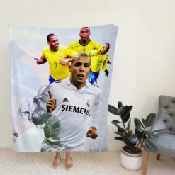 Ronaldo Nazario Populer Soccer Player Fleece Blanket