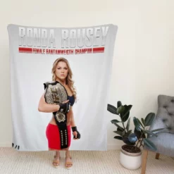 Ronda Rousey Popular UFC Wrestler Fleece Blanket