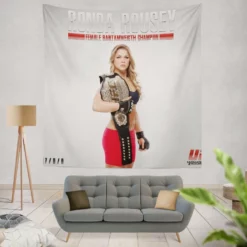 Ronda Rousey Popular UFC Wrestler Tapestry