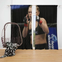 Ronda Rousey UFC Player Window Curtain