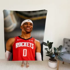 Russell Westbrook Houston Rockets NBA Fleece Blanket