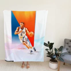 Russell Westbrook NBA veteran point guard Fleece Blanket