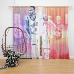 Russell Westbrook fastidious NBA Window Curtain