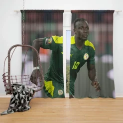 Sadio Mane Senegal elite Football Window Curtain