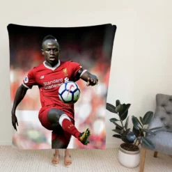 Sadio Mane dependable Football Fleece Blanket