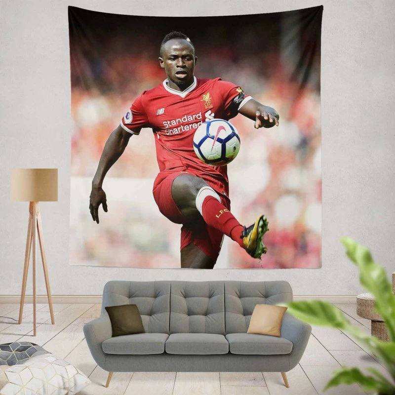 Sadio Mane dependable Football Tapestry